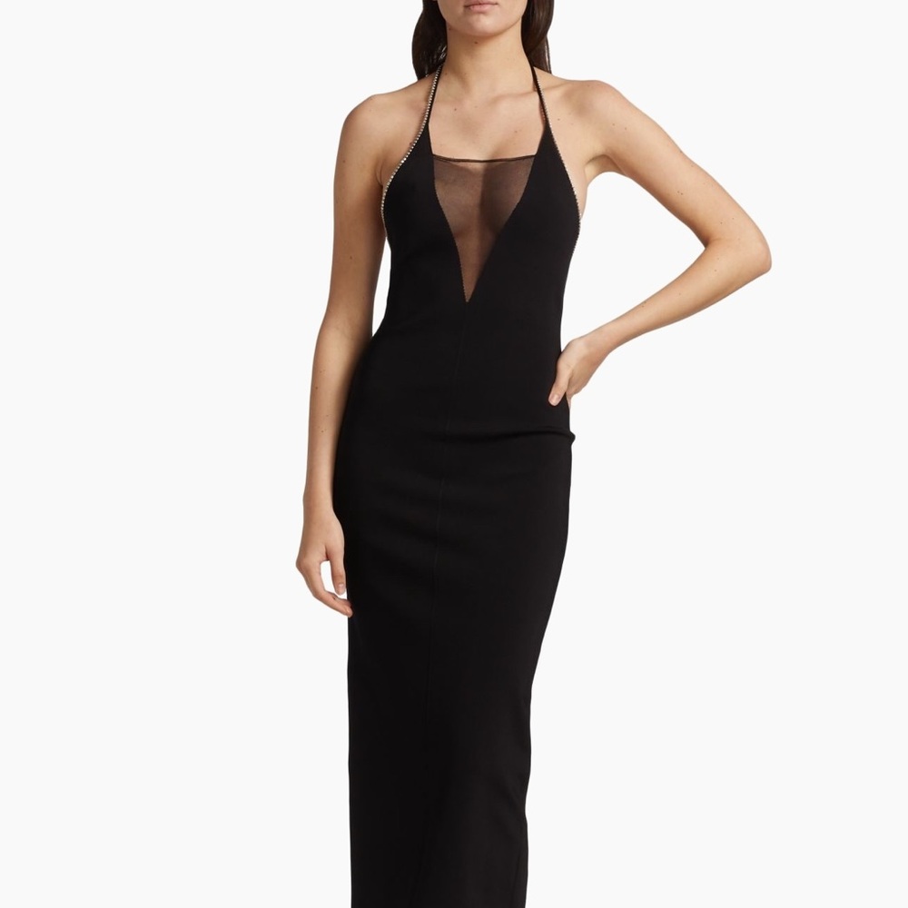 GALVAN, Stella maxi dress, bodycon type